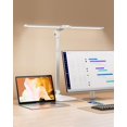 thumbnail image 1 of LED Desk Lamp for Office Home, Height Adjustable Architect Desk Light with USB Adapter, Stepless Dimming 50 Lighting Modes, Eye Caring Double Head Computer Desk Lamp for, 1 of 7