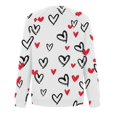 thumbnail image 5 of Chemise de Saint-Valentin pour Femmes 2024 Col Rond Chemises Décontractées Cœur d'Amour Graphiques Tees Manches Longues Amples Pull Tops Mode Vacances T-Shirt, 5 of 5