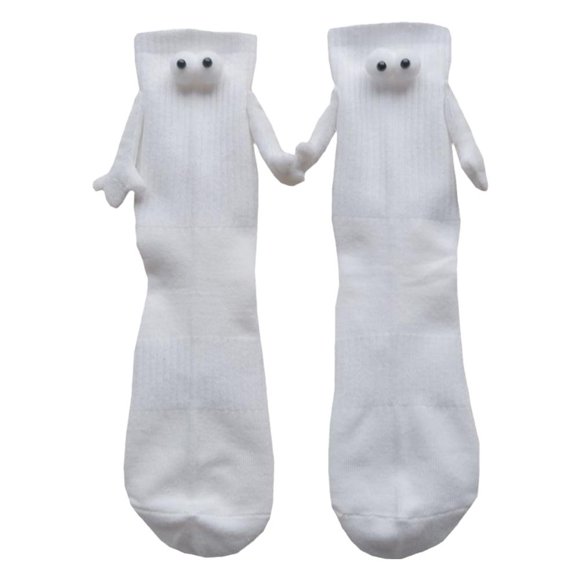 RYGRZJ 1 Paire de Chaussettes Couple Poupées Dessin Animé Coton Respirant Confortable Chaussettes Couple Femmes Chaussettes Magnétiques pour Hommes Mignon
