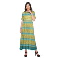 thumbnail image 4 of Moomaya Kurti Longue Imprimée Tenue d'Été Tunique Ligne A pour Femmes, 4 of 5