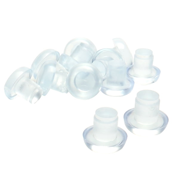 Unique Bargains Pare-Chocs Plat Transparent 8mm pour Meubles de Patio Extérieurs