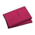 thumbnail image 1 of Pillow Cases Set Of 2 Envelope Design Soft Brushed Microfiber Pillow Covers 20X30 Inch Hot Pink Polyester Material Decor Bedding Essential Hot Pink, 1 of 6