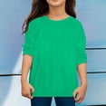 thumbnail image 1 of Chandails pour Adolescentes pour Filles Chandail Vert à Manches Longues T-Shirt à Col Rond pour Filles T-Shirt en Coton pour Filles Taille 11-12 Ans Vêtements, 1 of 3