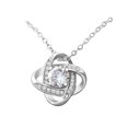 thumbnail image 2 of XZNGL Open Ring Female Fashion Personality Four-leaf Ring Friendship Ring Ring Necklace Female Collarbone Chain, 2 of 9