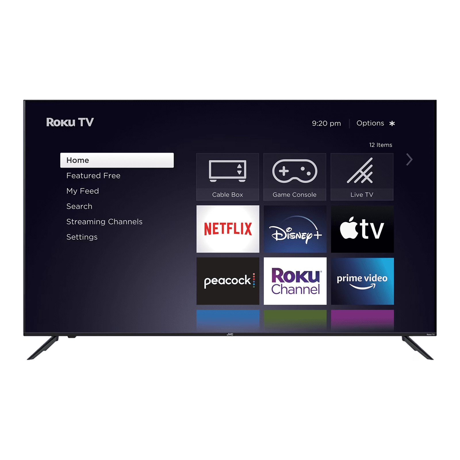 Refurbished JVC 55" Class 4K (2160p) Smart Roku TV (55MAW595)