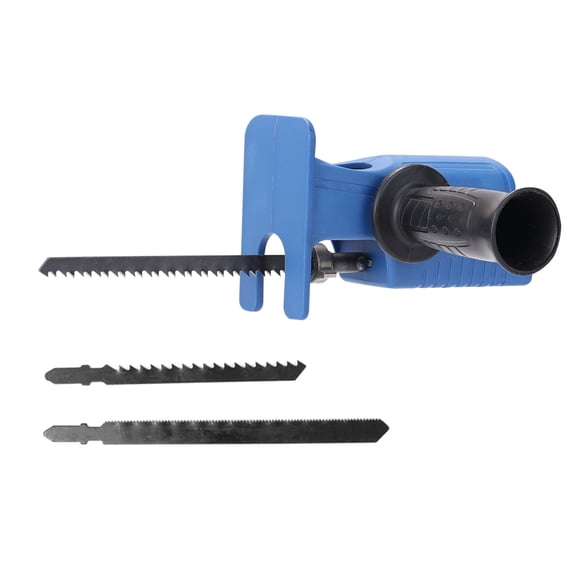 Yeacher Electric Drill Modified Electric Saws Household Electric Reciprocating Saws Saber Saws Power Drill to Jig Saws Conversion Accessory Set Woodworking Cutting Utility Tool with 3 Sawblade