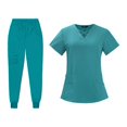 thumbnail image 3 of Nursing Keeper Set for Women, Work Suits, Soft Long Pants, Nurse Uniform, Scrub XL, 3 of 7