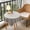 Brown-BWS, variant on Waterproof Tassel Tablecloth Oil Proof Polyester Fabric Decorative Cover for Dining Room Kitchen Use