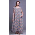 thumbnail image 4 of Bimba Robe de Nuit Imprimée pour Femmes en Rayonne Longue Maxi Robe de Sommeil Robe de Nuit, 4 of 4