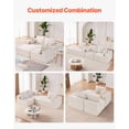thumbnail image 3 of VEVOR Modular Sectional Sofa L Shaped Cloud Couch with Chaise and Cushion Beige, 3 of 9