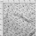 thumbnail image 3 of oneOone Polyester Spandex Gray Fabric Florals Fabric For Sewing Printed Craft Fabric By The Yard 56 Inch Wide, 3 of 4