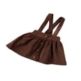 thumbnail image 2 of Toddler Baby Girl Suspender Skirt  Cute Adjustable Strap Button Front Overall Skirt, 2 of 7