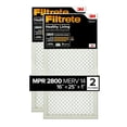 thumbnail image 1 of Filtrete 16x25x1 Air Filter, MPR 2800, MERV 14, Healthy Living Ultrafine Particle Reduction 3-Month Pleated 1-Inch Air Filters, 2 Filters, 1 of 1