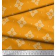 thumbnail image 3 of Soimoi Cotton Jersey Fabric Floral Block Decor Fabric Printed Yard 58 Inch Wide, 3 of 5