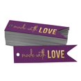 thumbnail image 1 of Inkdotpot Gold Foil Paper Hang Tags Made With Love Text Favor Tags 100 Pieces, 1 of 1