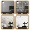 thumbnail image 4 of Estbridge [Waterproof 3D Brick Stickers] 3D Brick Wallpaper Stickers | Peel & Stick Waterproof Vinyl Wall Panels with Realistic Textured Brick Design  Easy to Clean & Cut for Living Room, 4 of 7