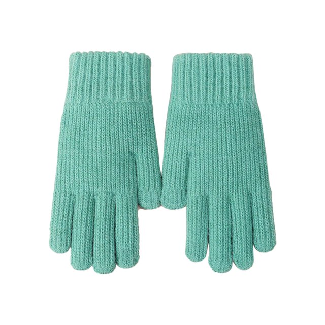 Knitted Gloves Winter with Fleece Thread Outdoor Windproof and Cold Warm Gloves
