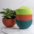thumbnail image 4 of Flower Pot Exquisite Wall-mounted Plastic Wall Hanging Basket Flowerpot for Garden, 4 of 8
