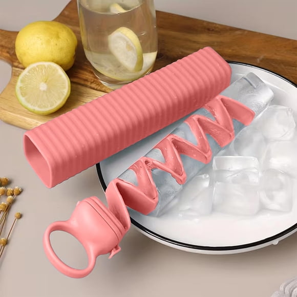 Bac à Glaçons en Silicone - Moules à Glaçons Amovibles, Réutilisables et de Qualité Alimentaire, Moule à Glaçons Portable pour la, Rouge, JKODE