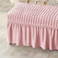 thumbnail image 3 of Long Bench Cover Bench Seat Furniture Protector for Living Room Hotel Decor Pink, 3 of 8