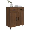 thumbnail image 2 of vidaXL Sideboard Brown Oak 69.5x34x90 cm Engineered Wood, 2 of 5