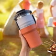 thumbnail image 2 of Gobelets de Voiture à Double Consommation de Grande Capacité (Orange 600 Ml), 2 of 8