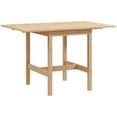 thumbnail image 1 of HOMCOM Table à Manger Pliable, Table à Abattants avec Cadre en Bois Massif, 1 of 10