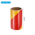 thumbnail image 2 of Unique Bargains Reflective Tape, 6 Inch x 10 Ft Waterproof Safety Adhesive Tape for Trailers, Red Yellow, 2 of 6