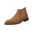 thumbnail image 2 of LSLJS Men's High Top British Style Work Black Versatile Leather Boots, Men's Ankle Boots, 2 of 9