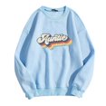 thumbnail image 1 of MesaSe Womens Casual Manches Longues Graphiques Tee-Shirts Sweat-Shirts à Col Rond Pull-Overs pour Femmes, 1 of 3