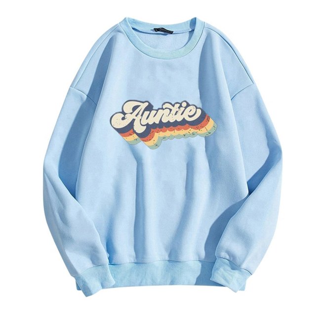 MesaSe Womens Casual Manches Longues Graphiques Tee-Shirts Sweat-Shirts à Col Rond Pull-Overs pour Femmes
