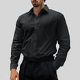 thumbnail image 2 of Admvng Compression Shirt Men Solid Wrinkle-Free Long Sleeve Regular Fit Button Down Shirt S-2XL, 2 of 9