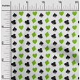 thumbnail image 2 of oneOone Viscose Chiffon Green Fabric Poker Card Sewing Craft Projects Fabric Prints By Yard 42 Inch Wide, 2 of 4