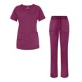 thumbnail image 1 of Adar Uniforms Women's Scrub Set - Enhanced V-Neck Top/Multi Pocket Pants, 1 of 7