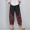 thumbnail image 1 of 2024 Pantalon pour Femmes Pantalon Décontracté pour Femmes avec Poches Ajusté Taille Haute Élastique Imprimé Sport Coton et Lin Pantalon Pantalon pour Femmes Taille Haute en Liquidation, 1 of 5