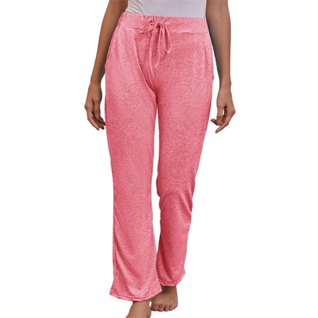 Innerwin Bottoms Solid Color Ladies Yoga Pants Sport Elastic Waist Tummy Control Trousers Red 5XL