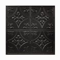 thumbnail image 2 of Genesis Antique Black Ceiling Tiles - Easy Drop-In Installation â€“ Waterproof, Washable and Fire-rated - High-Grade PVC to Prevent Breakage (12" x 12" Sample), 2 of 6