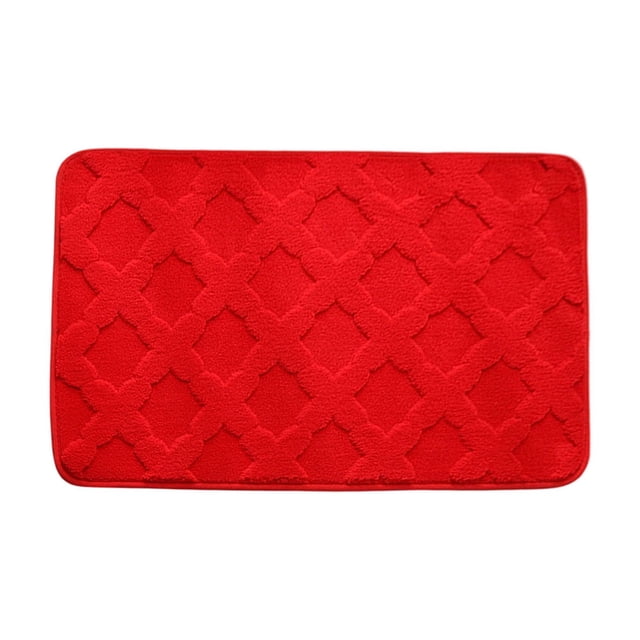 Dvruxg Thickened Absorbent Bathroom Mat – Non-Slip Soft Velvet Floor Rug for Toilet, Restroom & Bedroom, Easy-Care Polyester Door Mat with Anti-Slip Backing