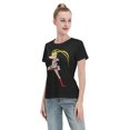 thumbnail image 4 of Women's Basic Short Sleeve T-Shirt Sailor Moon Moon Hare, 4 of 6