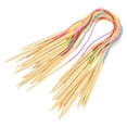 thumbnail image 2 of Double End Tube , Bamboo  Knitting  Set Tube Connection Double-Pointed Knitting Needle 18Pcs  For Cushions For Sweaters For Scarves 40cm,60cm,80cm,100cm,120cm, 2 of 8