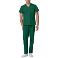 thumbnail image 2 of Adar Mens Medical Scrubs Set Medical Uniforms - Roomy Fit (30 Colors), 2 of 7