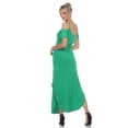 thumbnail image 4 of White Mark Women's Cold Shoulder Maxi Dress, 4 of 6