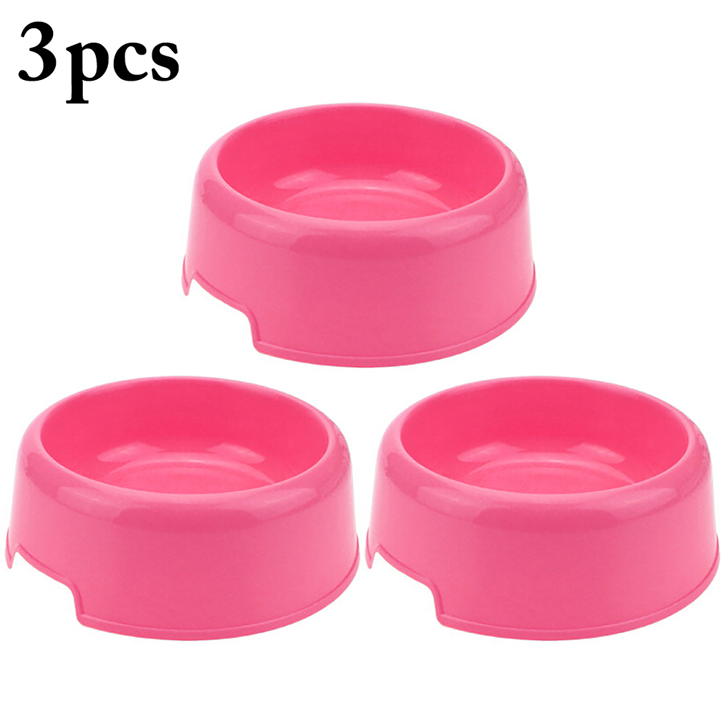 Dog Bowl Multi-purpose Plastic Round Shape Pet Bowl Pet Feeding Bowl