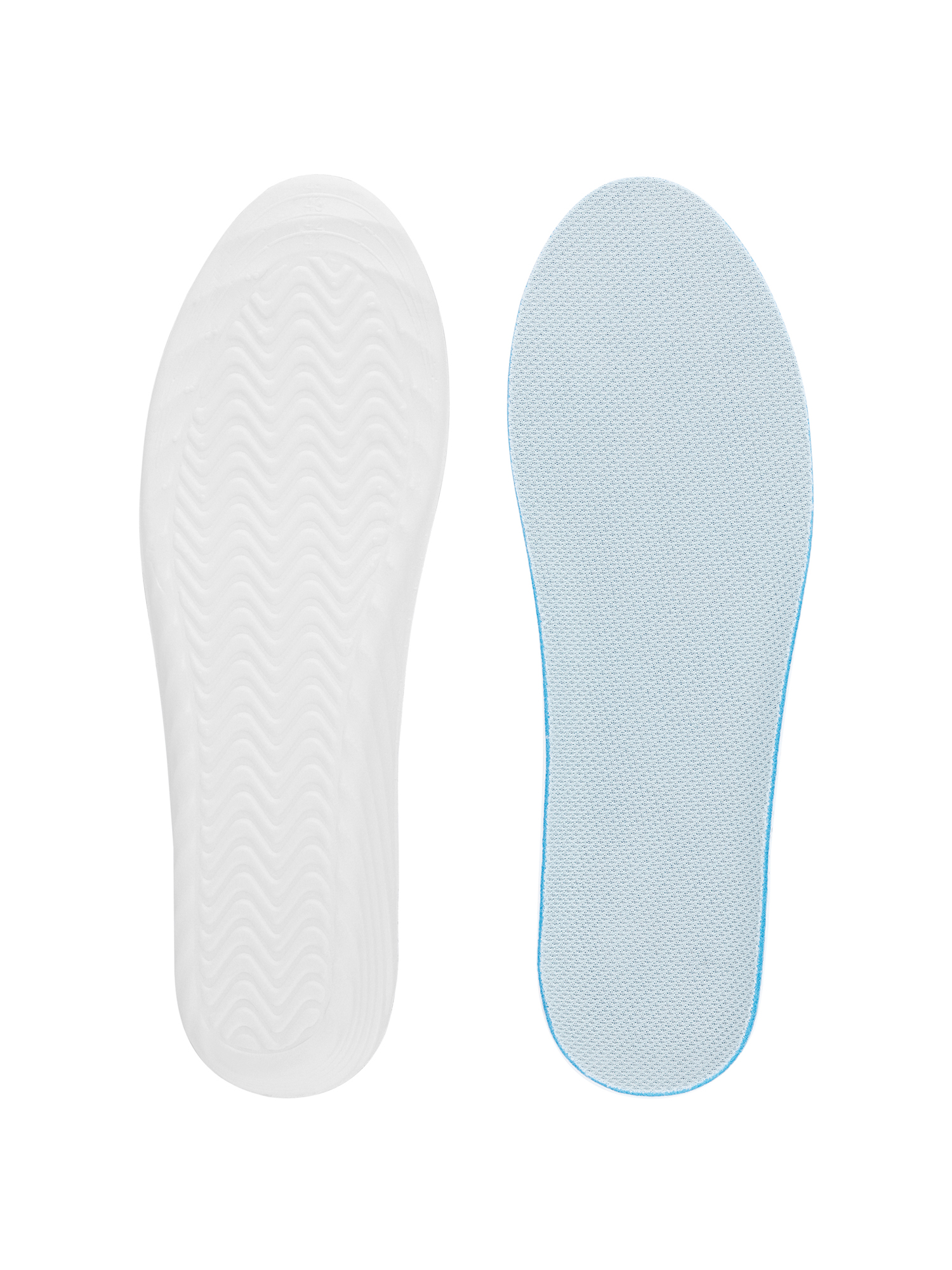 Eva Foam Shoe Insoles for Women and Men Breeze Breathable and Shock-absorbing Running Athletic Shoe Inserts White 3