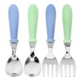 thumbnail image 1 of 4Pcs Toddler Utensils Kids Silverware Children Spoons and Forks Set Baby Feeding Essentials, 1 of 5