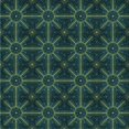 thumbnail image 1 of Ahgly Tapis d'Intérieur Lavable en Machine Carré Transitionnel Vert Sarcelle Profond, 4 Pieds Carré, 1 of 7