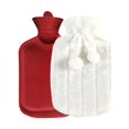 thumbnail image 3 of Hot Water Bottle with Cover 2L Hot Water Bottle Artificial Plush Cloth Hot Water Bottle Thermotherapy Cold Protection Detachable Hand Warmer Hot Water Bottle Hot and Cold Water Bottle, 3 of 4
