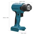 thumbnail image 3 of Amdohai Machine à Air Chaud Portative Sans Fil au Lithium Rechargeable Équipement de Chauffage Températures Réglables Outil Électrique avec 4 Embouts Compatible avec Batterie au Lithium Makita 18V, 3 of 8