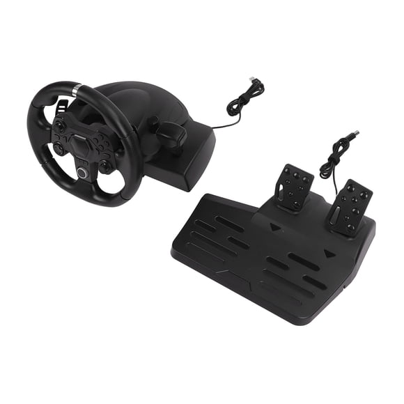Volant de Jeu, Volant de Course à Vibrations pour Jeux Accessoires de Jeu Volant de Course Axé sur la Performance