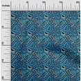 thumbnail image 2 of oneOone Silk Tabby Royal Blue Fabric Abstract Craft Projects Decor Fabric Printed By The Yard 42 Inch Wide, 2 of 4